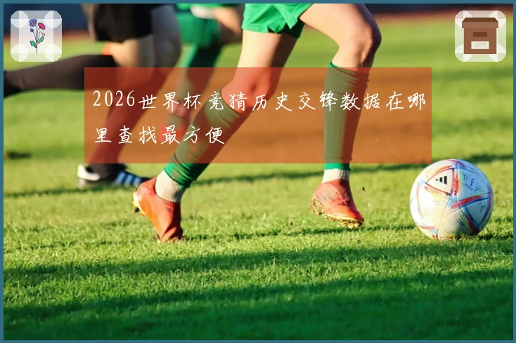 2026世界杯竞猜历史交锋数据在哪里查找最方便